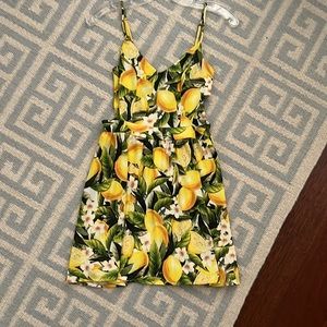 Show Me your MuMu lemon cut out mini dress XS